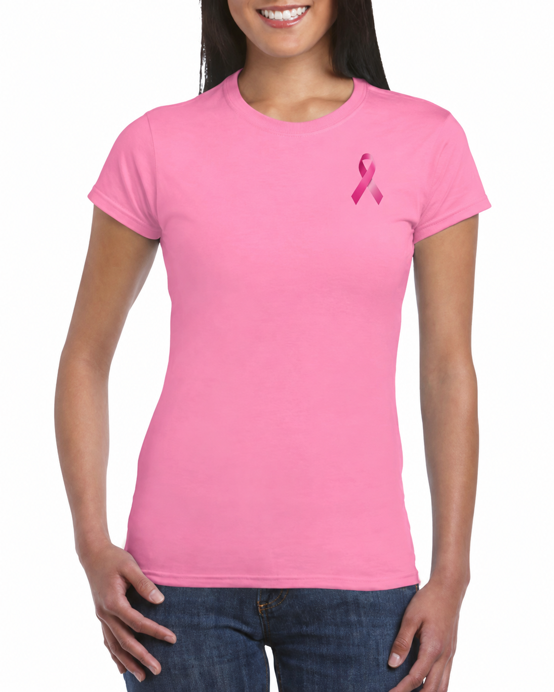 OCTOBRE ROSE T-Shirt Azalée Femme 100% Coton